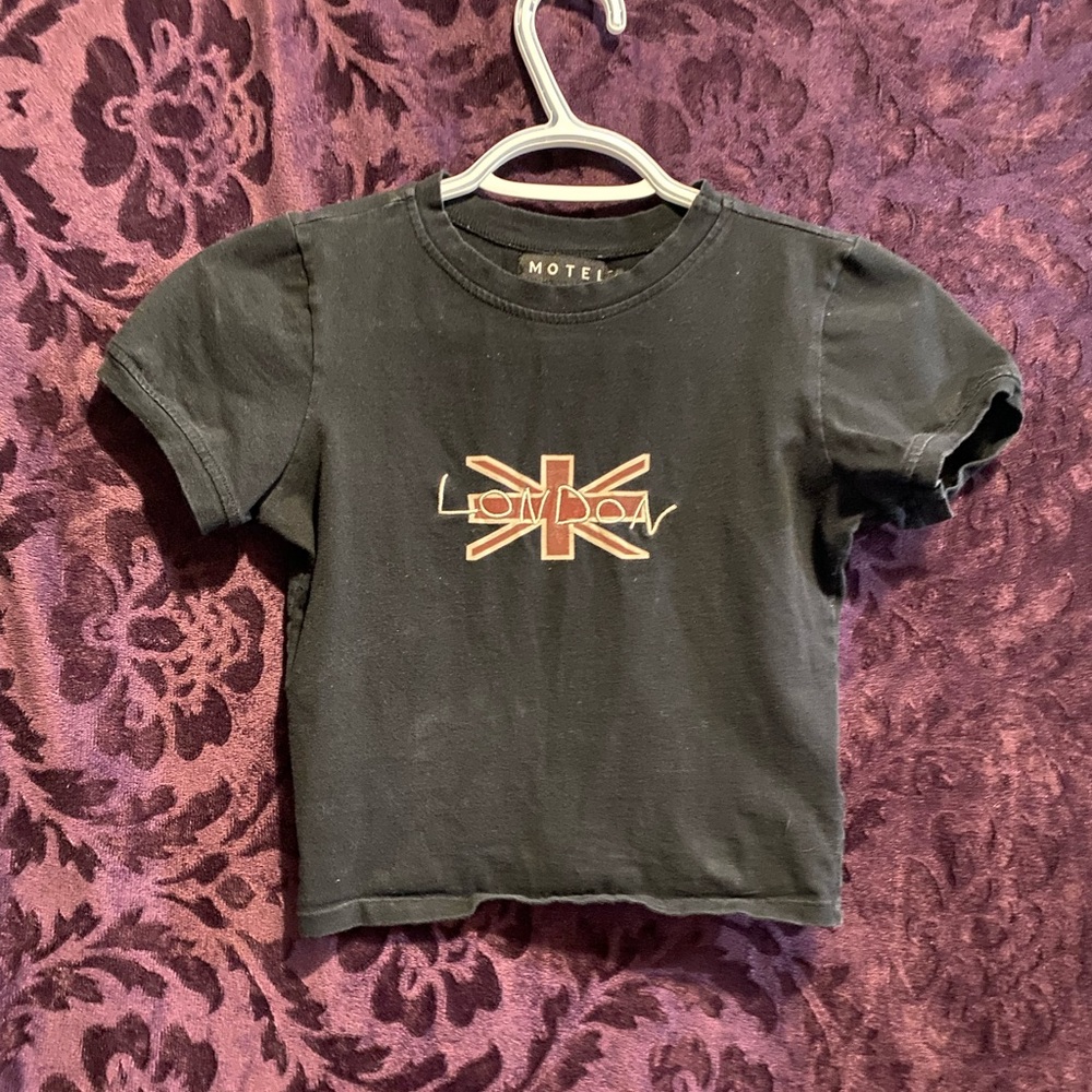 Motel Rocks Black London Baby Tee